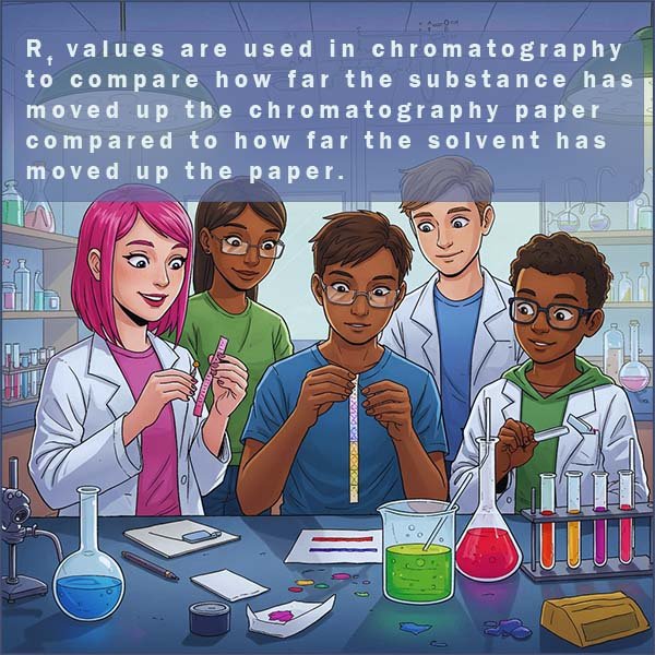 Image shows students carrying out a chromatography experiment